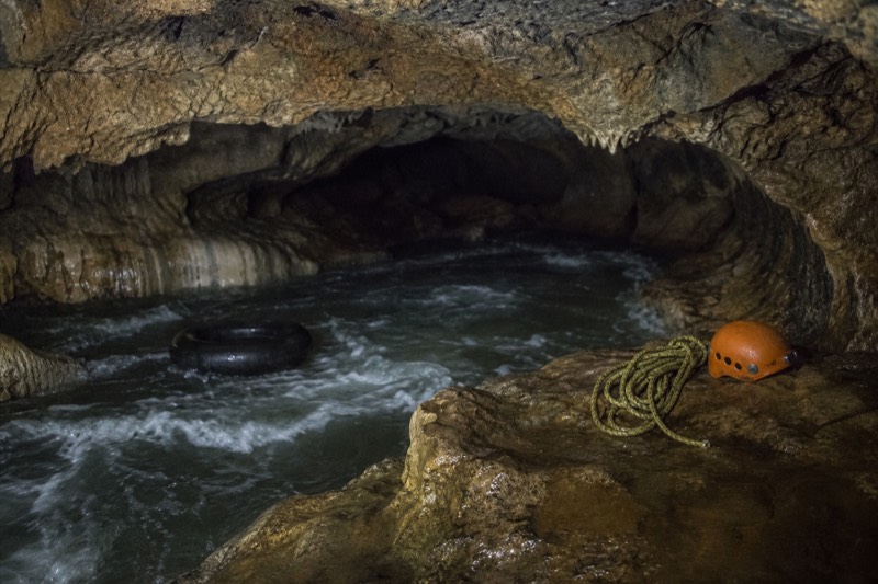 Illustrative limestone cave scenery